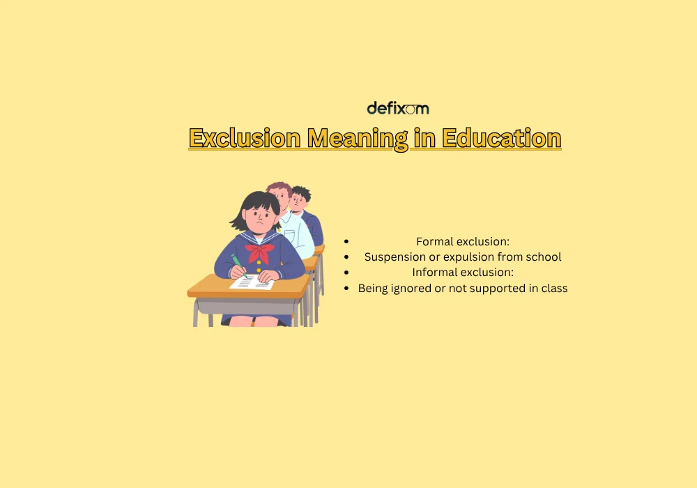Exclusion Meaning in Education