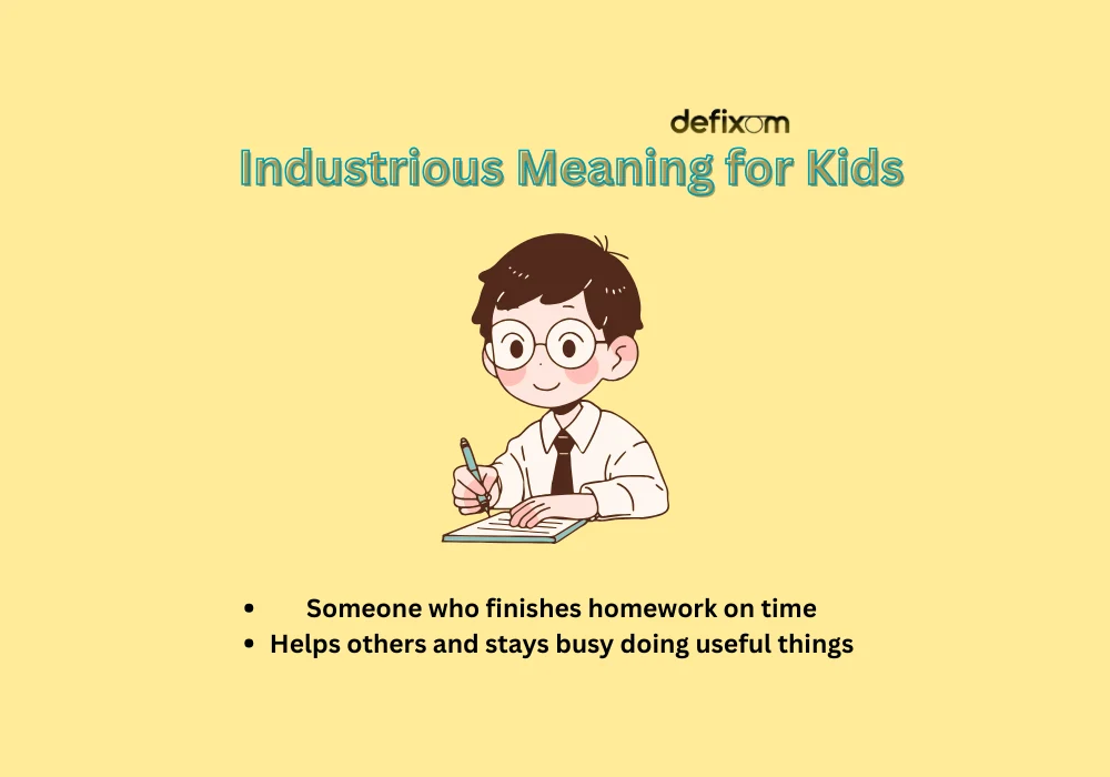 industrious meaning for kids