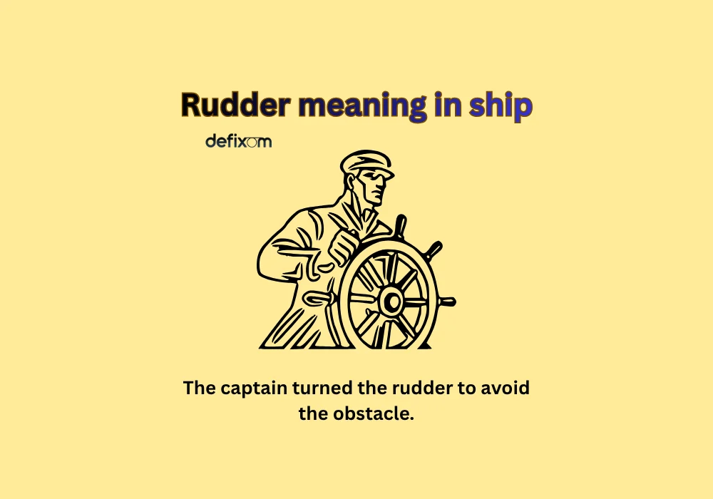 rudder meaning in ship