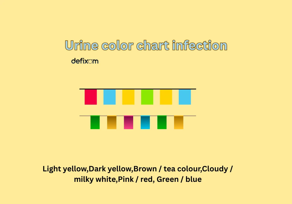 urine color chart infection
