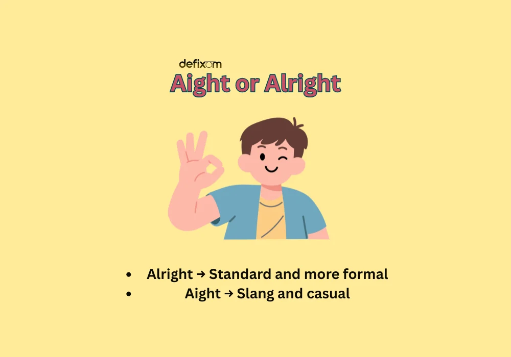 aight or alright