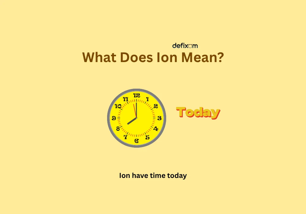 what does ion mean
