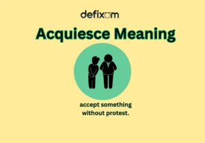 acquiesce meaning