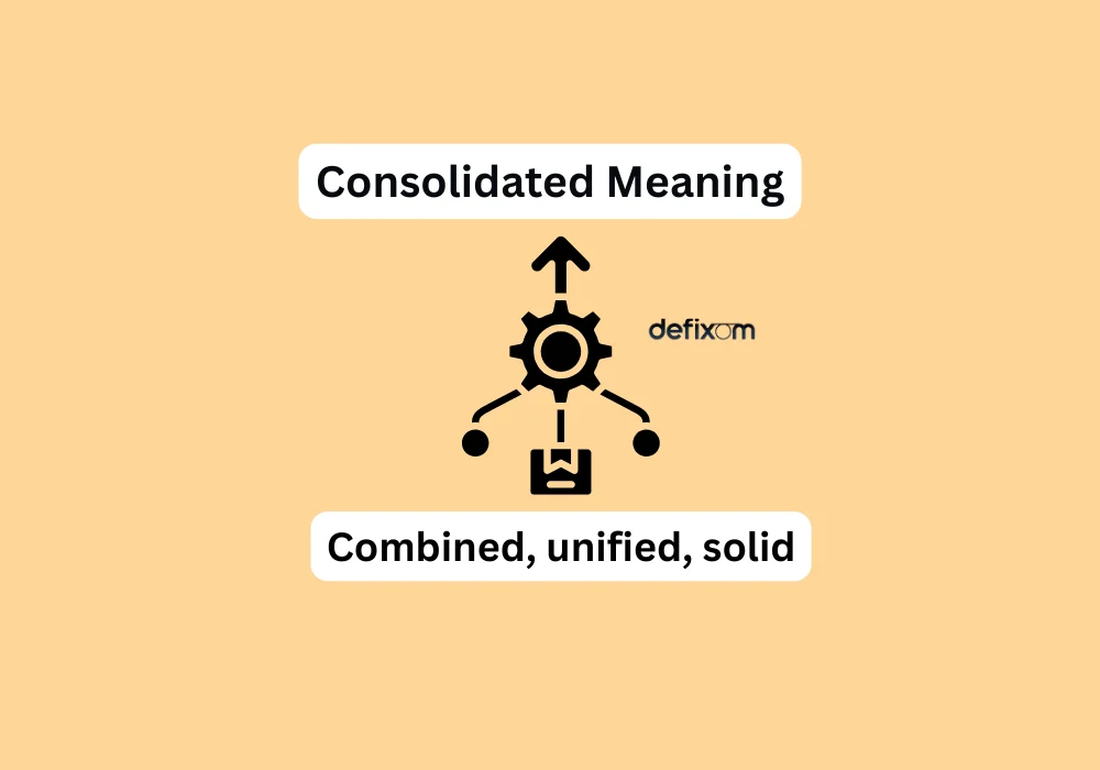 consolidated meaning