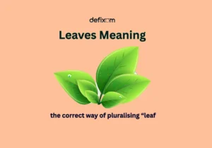 leaves meaning