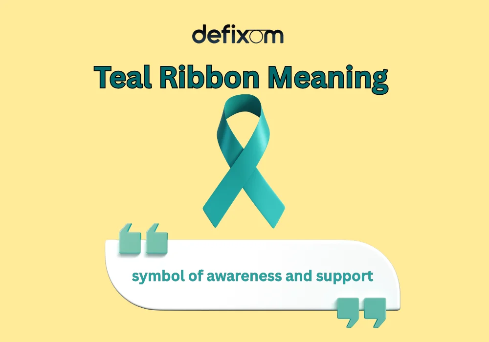 teal ribbon meaning