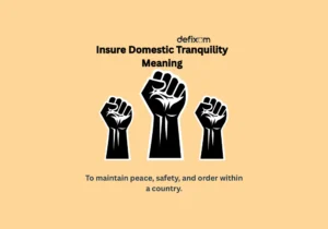 insure domestic tranquility meaning