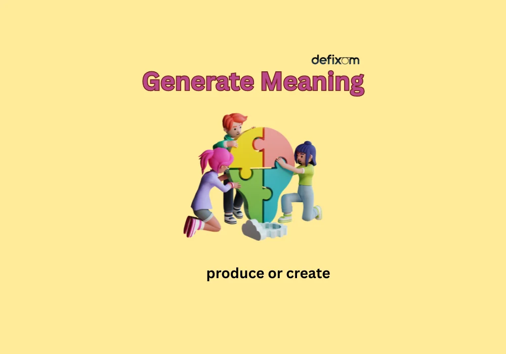 generate meaning