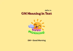 gm meaning in text