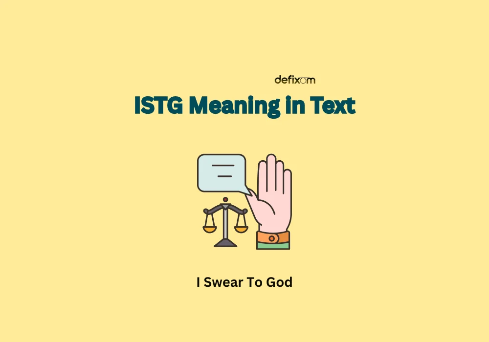 istg meaning in text