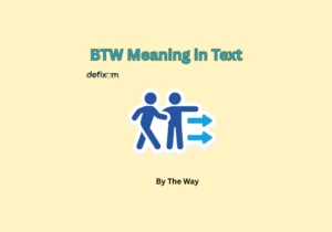 btw meaning in text