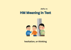 hm meaning in text
