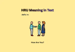hru meaning in text