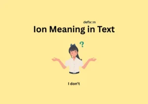ion meaning in text