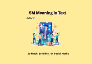 sm meaning in text