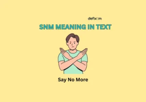 snm meaning in text