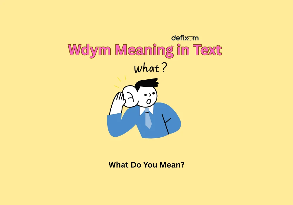 wdym meaning in text