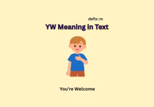 yw meaning in text